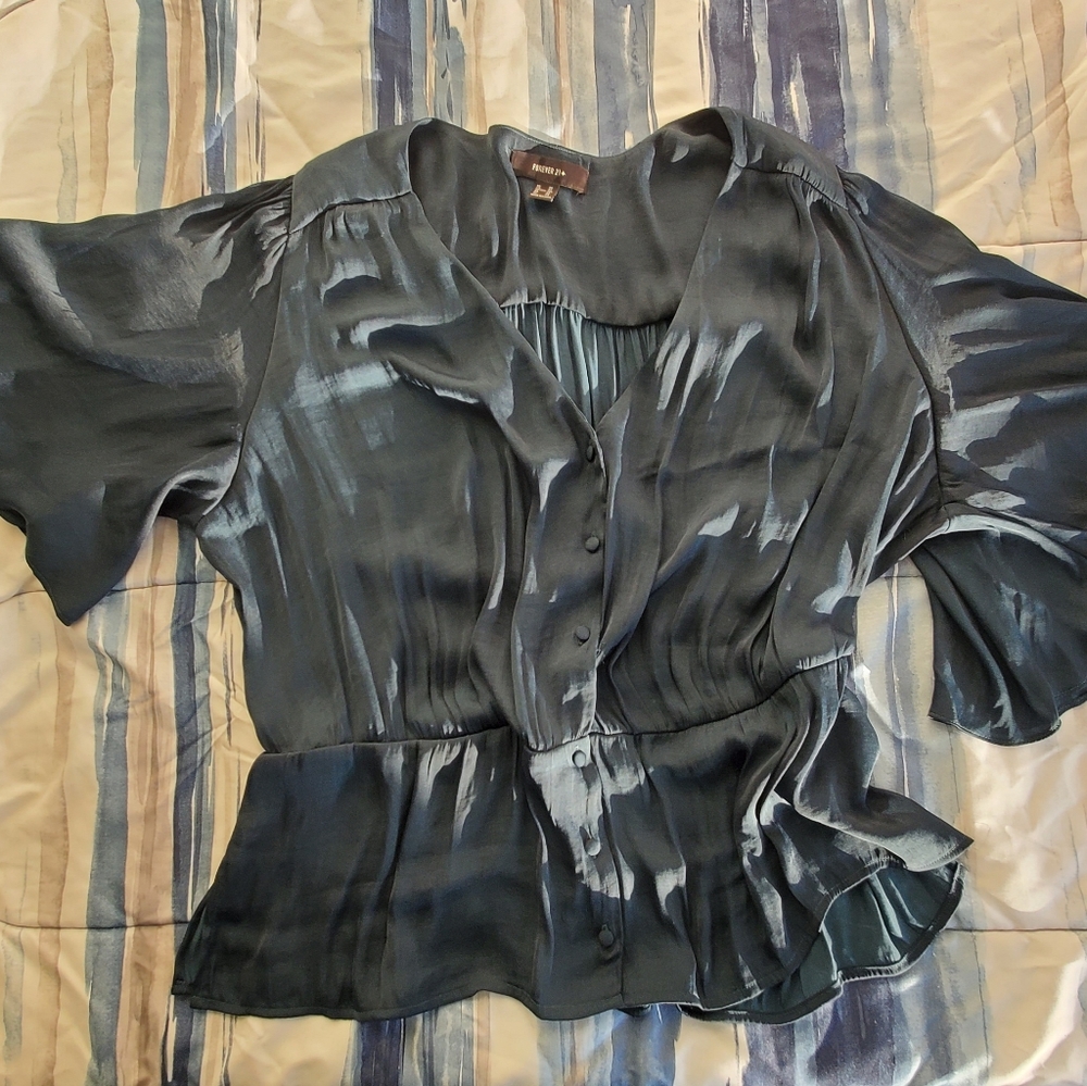 Forever21+ Butterfly Sleeve Blouse